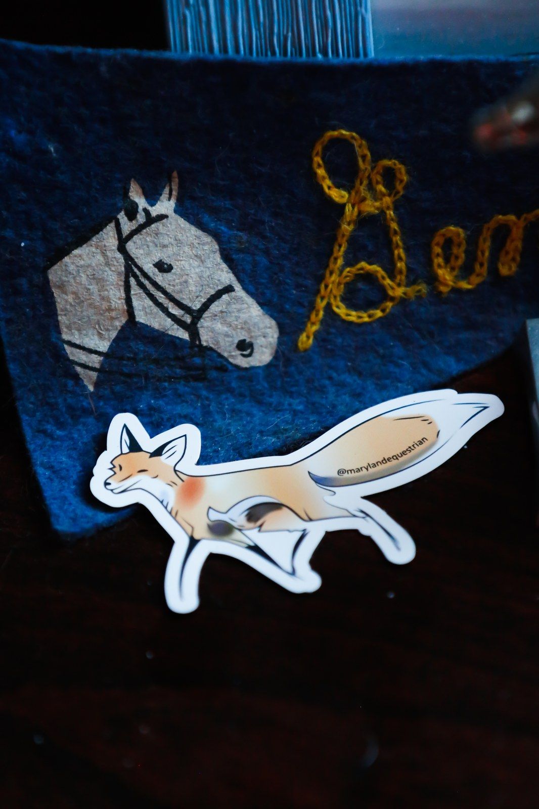 The Maryland Equestrian fox magnet